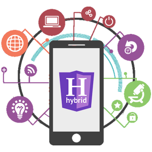 hybrid app development image