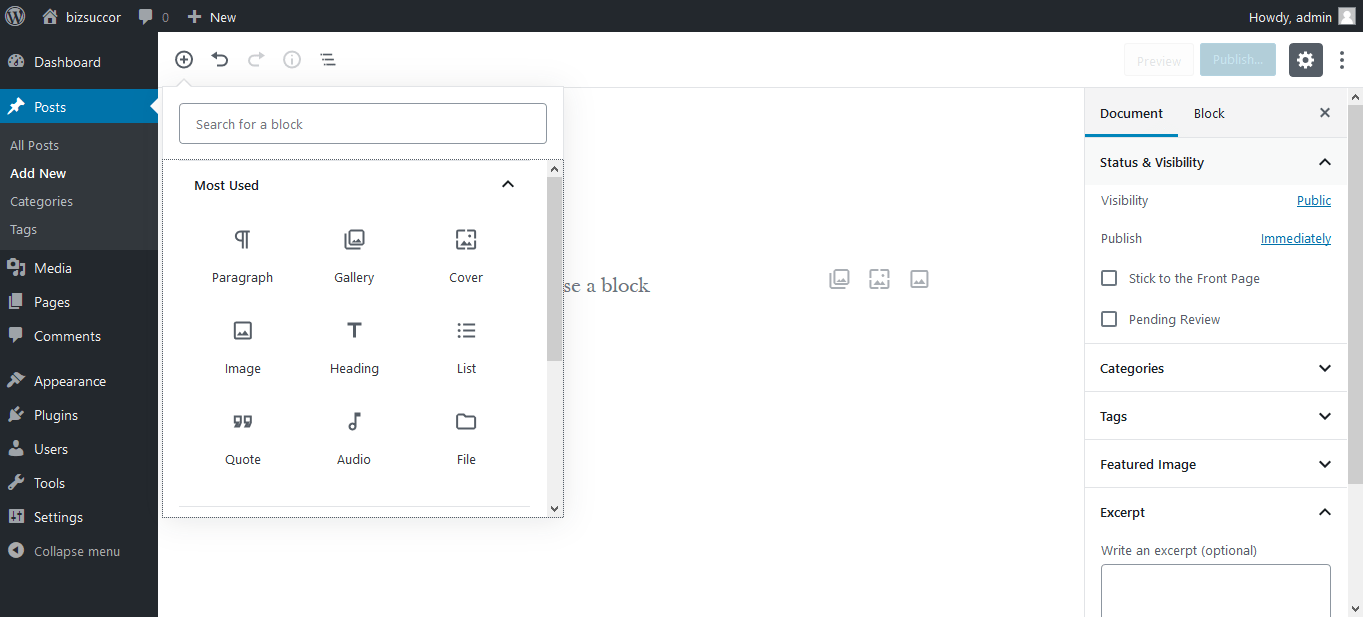 wordpress new features