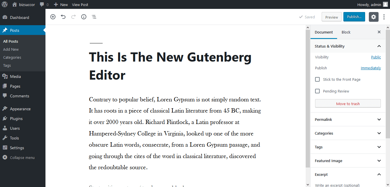 block-based editor
