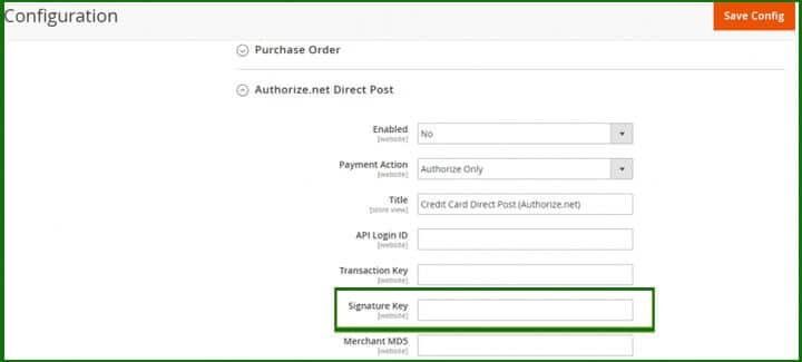 Where to enter the key in Magento 2
